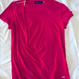 NWOT Ivanka Trump cowl shirt size S gold accent